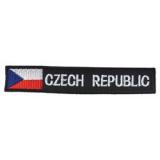 Nášivky CZECH REPUBLIC èerná s vlajkou