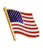 Odznak vlajka USA ZLATÁ