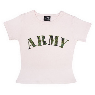 Triko dětské dámské ARMY RŮŽOVÉ