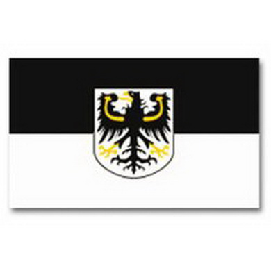 Vlajka VCHODOPRUSKO s emblemem