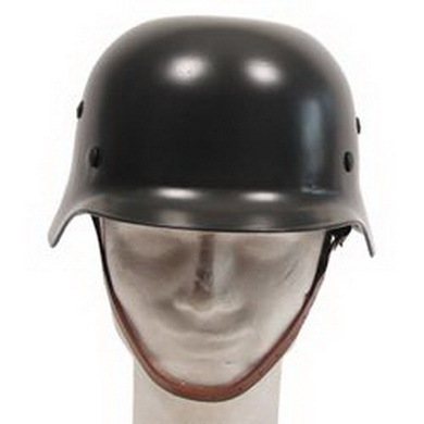 Helma ocelová WWII s koženým vnitøkem ZELENÁ