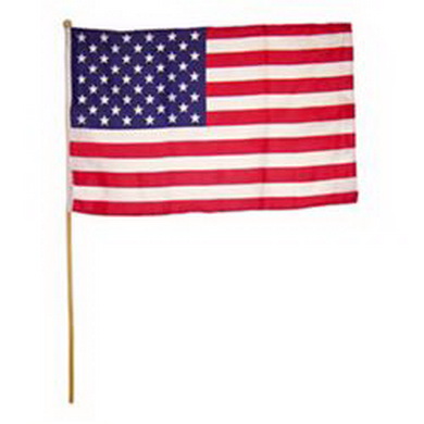 Vlajka na tyèce USA