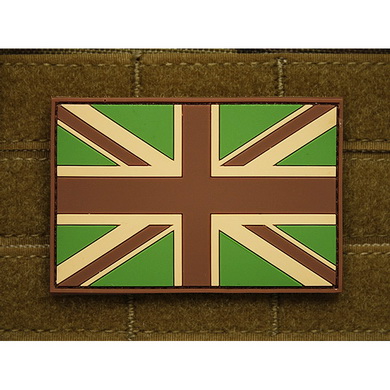Nášivka vlajka VELKÁ BRITÁNIE plast velcro velká MULTICAM