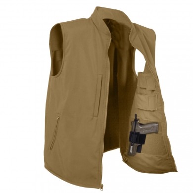 Vesta CONCEALED CARRY softshell COYOTE BROWN