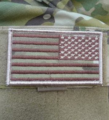 Nivka vlajka US reversn MULTICAM VELCRO