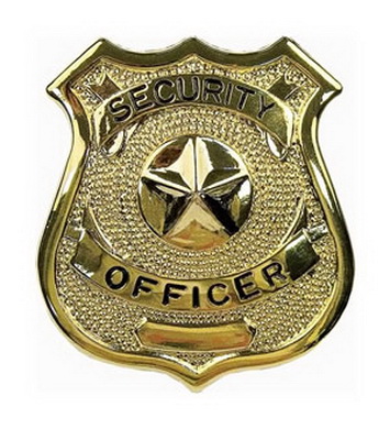 Odznak SECURITY OFFICER ZLAT