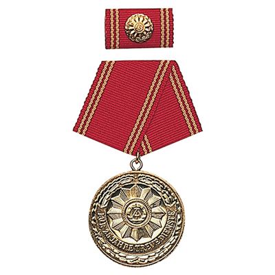 Medaile vyznamenání MDI  F.TREUE DIENSTE  25let ZLATÁ
