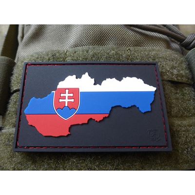 Nivka vlajka/mapa SLOVENSKO plast velcro BAREVN