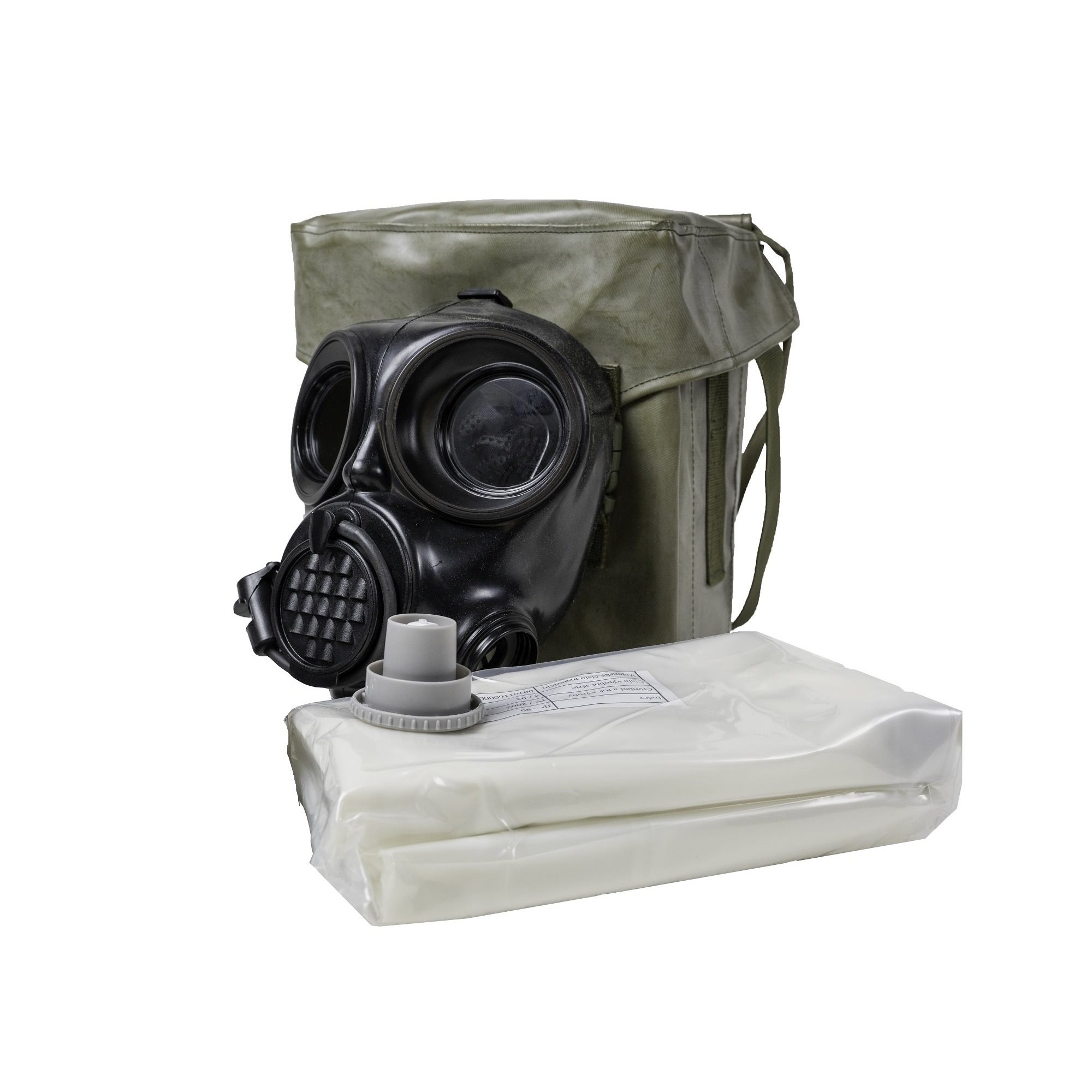 Maska plynová OM-90 + oblek JP-90 v použité brašnì - zvìtšit obrázek