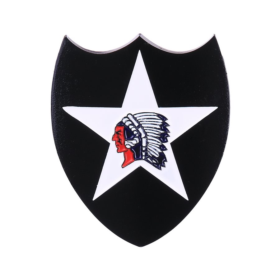 Znak kovový 2nd Infantry Division se samolepou - zvìtšit obrázek