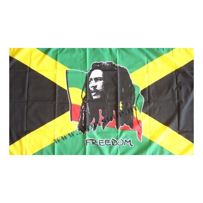 Vlajka Bob Marley JAMAJKA - zvìtšit obrázek