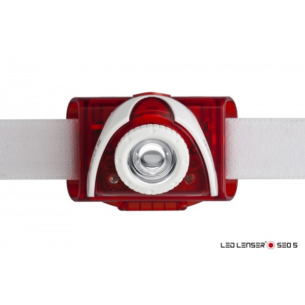 Èelovka LED Lenser SEO 5 - èervená - zvìtšit obrázek